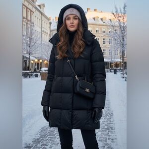 Goldbergh Luxury Sports Down Winter Jacket Black — Size US 8